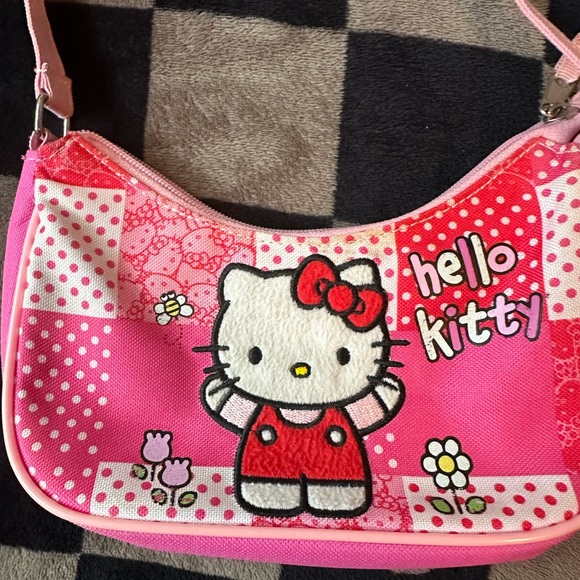 Sanrio hello kitty pink quilted patterned mini shoulder purse from 2012 - Picture 3 of 7